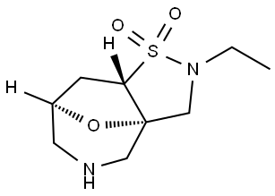 Rel-(3As,7R,8As)-2-Ethyloctahydro-3A,7-Epoxyisothiazolo[4,5-C]Azepine 1,1-Dioxide Structural