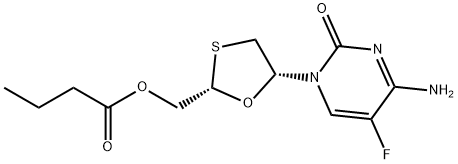 ((2S,5R)-5-(4-amino-5-fluoro-2-oxopyrimidin-1(2H)-yl)-1,3-oxathiolan-2-yl)methyl butyrate(WXC04777)