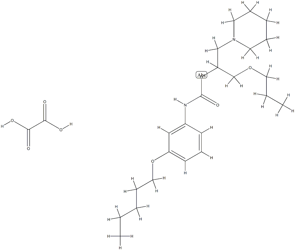 oxalic acid, [1-(1-piperidyl)-3-propoxy-propan-2-yl] N-(3-pentoxypheny l)carbamate Structural