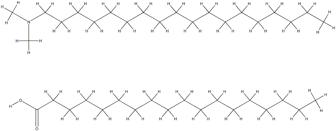 stearic acid, compound with N,N-dimethyloctadecylamine (1:1)  Structural