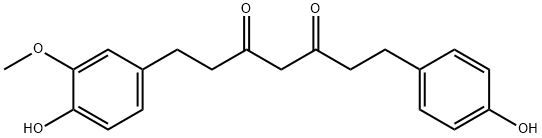 TETRAHYDRODEMETHOXYDIFERULOYLMETHANE Structural