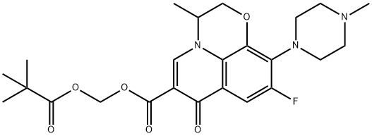 ofloxacin pivaloyloxymethyl ester Structural