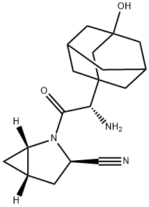 2-Azabicyclo[3.1.0]hexane-3-carbonitrile, 2-[(2S)-2-aMino-2-(3-hydroxytricyclo[3.3.1.13,7]dec-1-yl)acetyl]-, (1S,3R,5S)- Structural