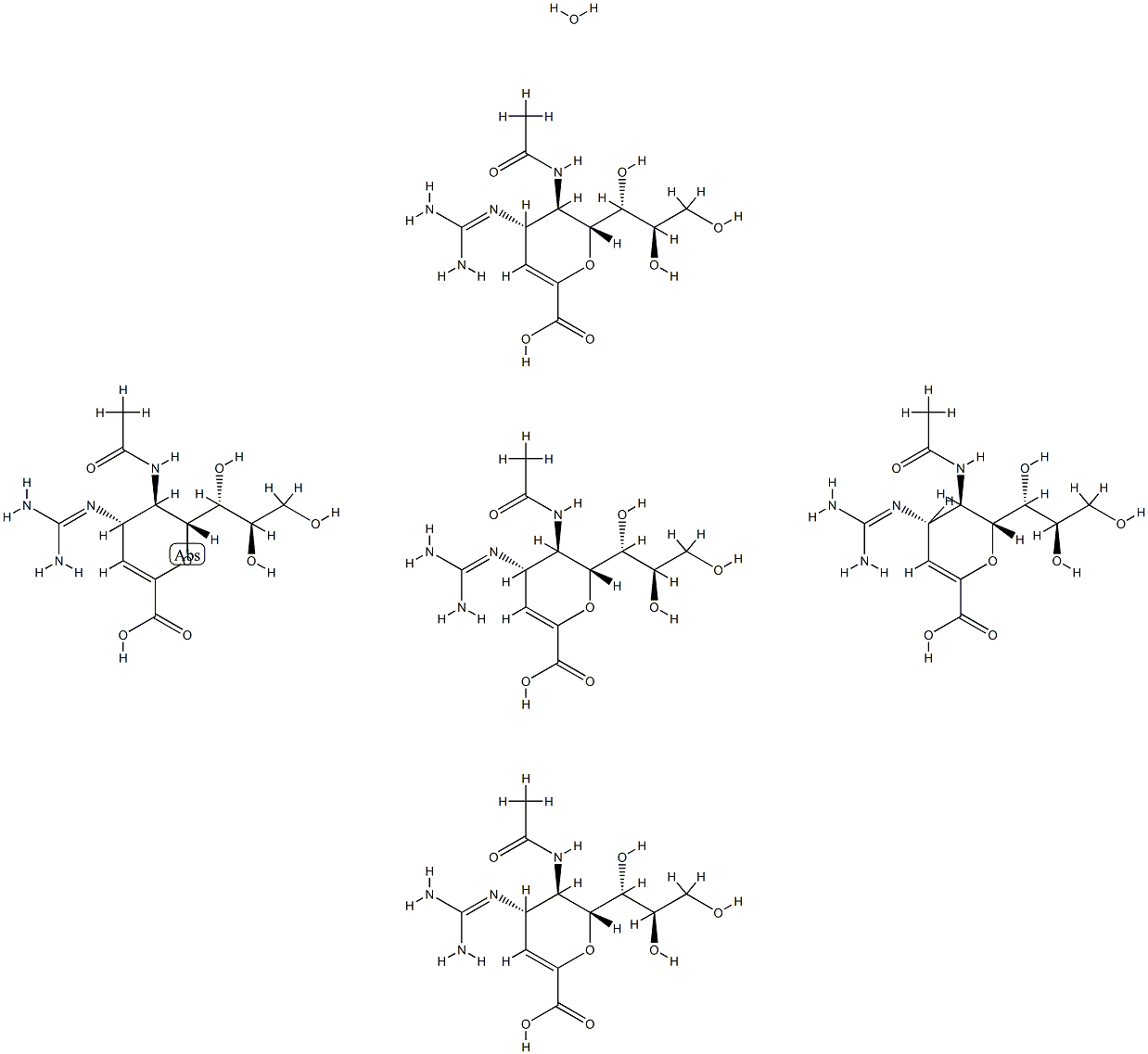 zanamivir hydrate Structural