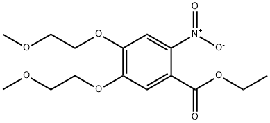 Ethyl 4,5-bis(2-methoxyethoxy)-2-nitrobenzoate  Structural