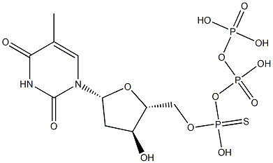 thymidine 5'-O-(1-thiotriphosphate) Structural