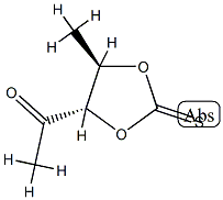 D-threo-2-Pentulose, 1,5-dideoxy-, cyclic 3,4-carbonothioate (9CI) Structural