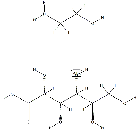 D-gluconic acid, compound with 2-aminoethanol (1:1) Structural