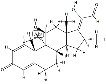 FluMethasone-17,20 21-Aldehyde Structural