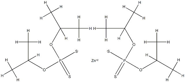 zinc bis(O,O-diisopropyl) bis(dithiophosphate)  Structural