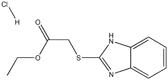 ethyl 2-(1H-benzo[d]imidazol-2-ylthio)acetate hydrochloride Structural