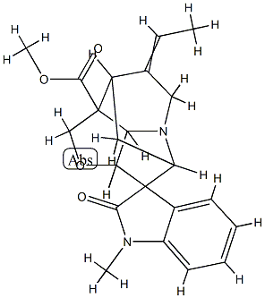 Voachalotine oxindole, 17-deoxy-6beta,17-epoxy- Structural