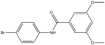 N-(4-bromophenyl)-3,5-dimethoxybenzamide Structural