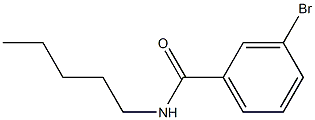 3-bromo-N-pentylbenzamide Structural