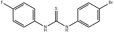 N-(4-bromophenyl)-N'-(4-fluorophenyl)thiourea Structural