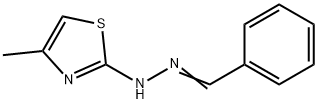 Benzaldehyde,2-(4-methyl-2-thiazolyl)hydrazone Structural