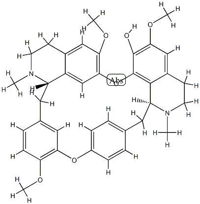 Oxyacanthan-7-ol, 6,6',12'-trimethoxy-2,2'-dimethyl-, (1'alpha)- Structural