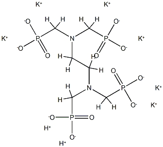 hexapotassium dihydrogen [ethane-1,2-diylbis[nitrilobis(methylene)]]tetrakisphosphonate Structural