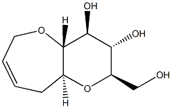 D-glycero-D-gulo-Dec-2-enitol, 1,6:5,9-dianhydro-2,3,4-trideoxy- (9CI) Structural