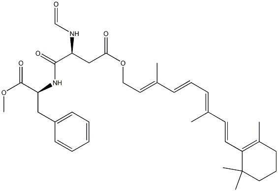 Retinyl formyl aspartamate Structural
