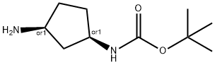 Carbamic acid, [(1R,3S)-3-aminocyclopentyl]-, 1,1-dimethylethyl ester, rel- Structural