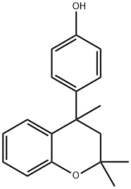 p-(3,4-dihydro-2,2,4-trimethyl-2H-1-benzopyran-4-yl)phenol  Structural