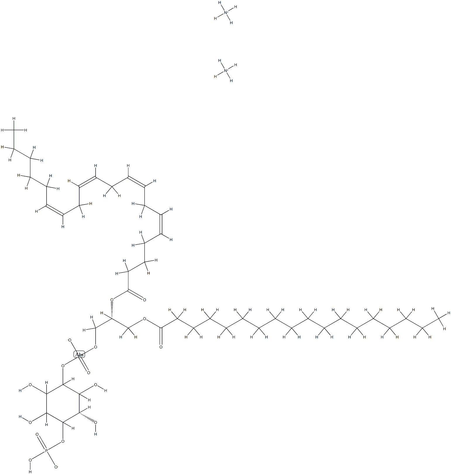 L-α-phosphatidylinositol-4-phosphate (Brain, Porcine) (aMMoniuM Salt) Structural
