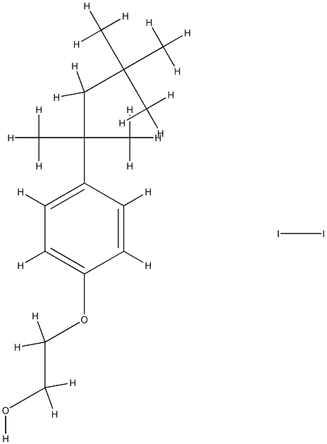 Octylphenoxy polyethoxy ethanol - iodine complex Structural