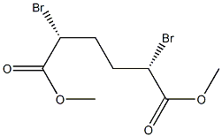 Hexanedioicacid, 2,5-dibromo-, dimethyl ester, (2R,5S)-rel- Structural