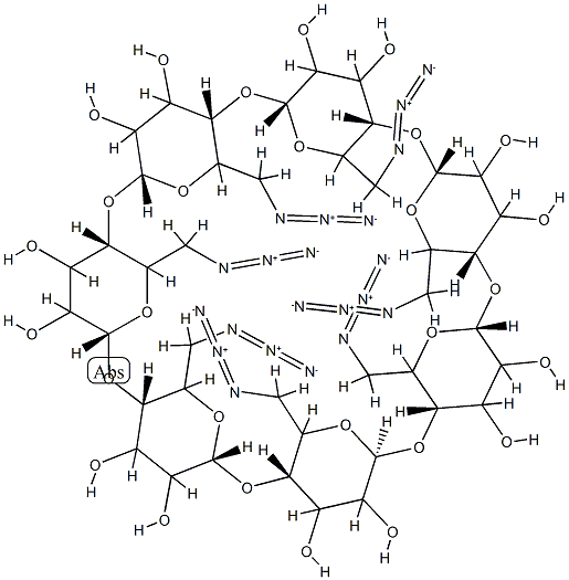 HEPTAKIS-6-AZIDO-6-DEOXY-BETA-CYCLODEXTRIN, 1:1 DMF COMPLEX, 95 Structural