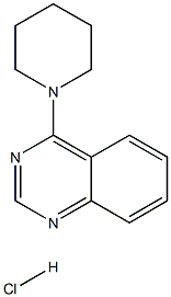 Quinazoline,4-(1-piperidinyl)-, hydrochloride (1:1) Structural