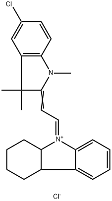 9-[(5-chloro-1,3-dihydro-1,3,3-trimethyl-2H-indol-2-ylidene)ethylidene]-2,3,4,4a,9,9a-hexahydro-1H-carbazolium chloride  Structural