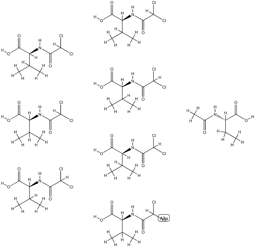 Valine,  N-(dichloroacetyl)-,  hydrate  (100:41)  (9CI) Structural