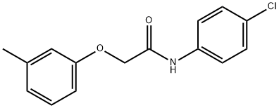 N-(4-chlorophenyl)-2-(3-methylphenoxy)acetamide Structural