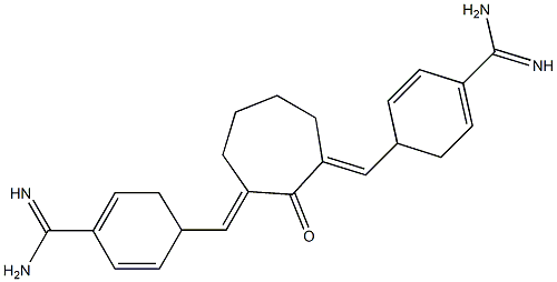 BenzenecarboxiMidaMide, 4,4'-[(2-oxo-1,3-cycloheptanediylidene)diMethylidyne]bis- Structural