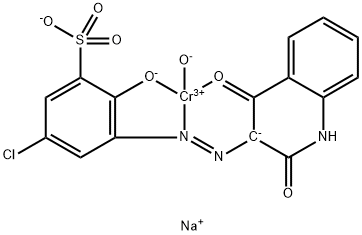 sodium [5-chloro-2-hydroxy-3-[(1,2,3,4-tetrahydro-2,4-dioxoquinolin-3-yl)azo]benzene-1-sulphonato(3-)]hydroxychromate(1-) 