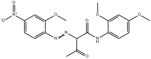 α-(2-Methoxy-4-nitrophenylazo)-2',4'-dimethoxyacetoacetanilide Structural