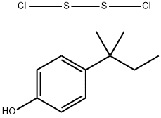 Phenol, 4-(1,1-dimethylpropyl)-, polymer with sulfur chloride (S2Cl2) Structural