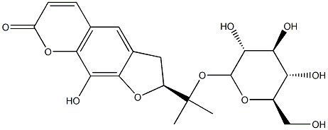 (R)-2-[1-(β-D-Glucopyranosyloxy)-1-methylethyl]-2,3-dihydro-9-hydroxy-7H-furo[3,2-g][1]benzopyran-7-one