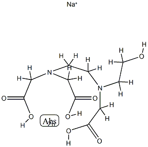 sodium [N-[2-[bis(carboxylatomethyl)amino]ethyl]-N-(2-hydroxyethyl)glycinato(3-)]zincate(1-) Structural