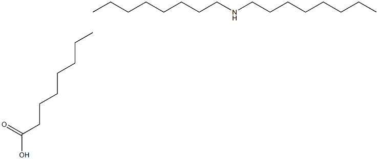 octanoic acid, compound with dioctylamine (1:1) Structural