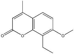 Herniarin, 8-ethyl-4-methyl- (4CI) Structural
