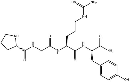 H-Pro-Gly-Arg-Tyr-NH2 Structural
