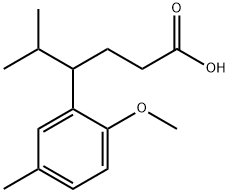 Benzenebutanoic acid, 2-Methoxy-5-Methyl-g-
(1-Methylethyl) Structural