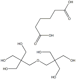 hexanedioic acid, 2-[[3-hydroxy-2,2-bis(hydroxymethyl)propoxy]methyl]- 2-(hydroxymethyl)propane-1,3-diol Structural