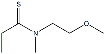 Propanethioamide,N-(2-methoxyethyl)-N-methyl-(9CI) Structural