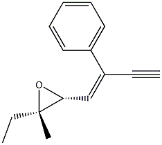 Oxirane, 2-ethyl-2-methyl-3-[(1E)-2-phenyl-1-buten-3-ynyl]-, (2R,3S)-rel- (9CI) Structural