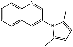 Quinoline, 3-(2,5-dimethyl-1-pyrryl)- (4CI) Structural