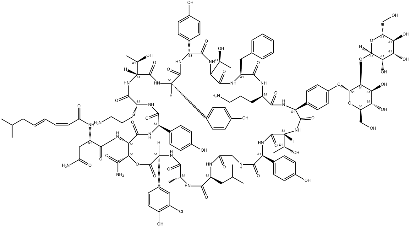 Ramoplanin A2 (main component) Structural