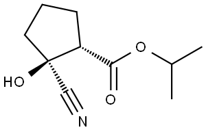 Cyclopentanecarboxylic acid, 2-cyano-2-hydroxy-, 1-methylethyl ester, (1R,2R)-rel- (9CI) Structural